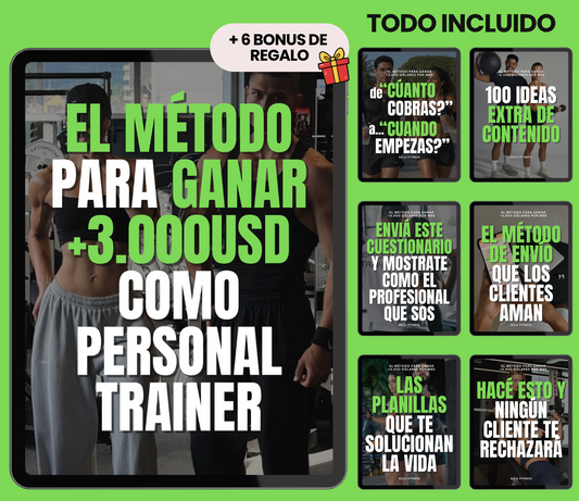 Método para ganar +3.000USD por mes como personal trainer